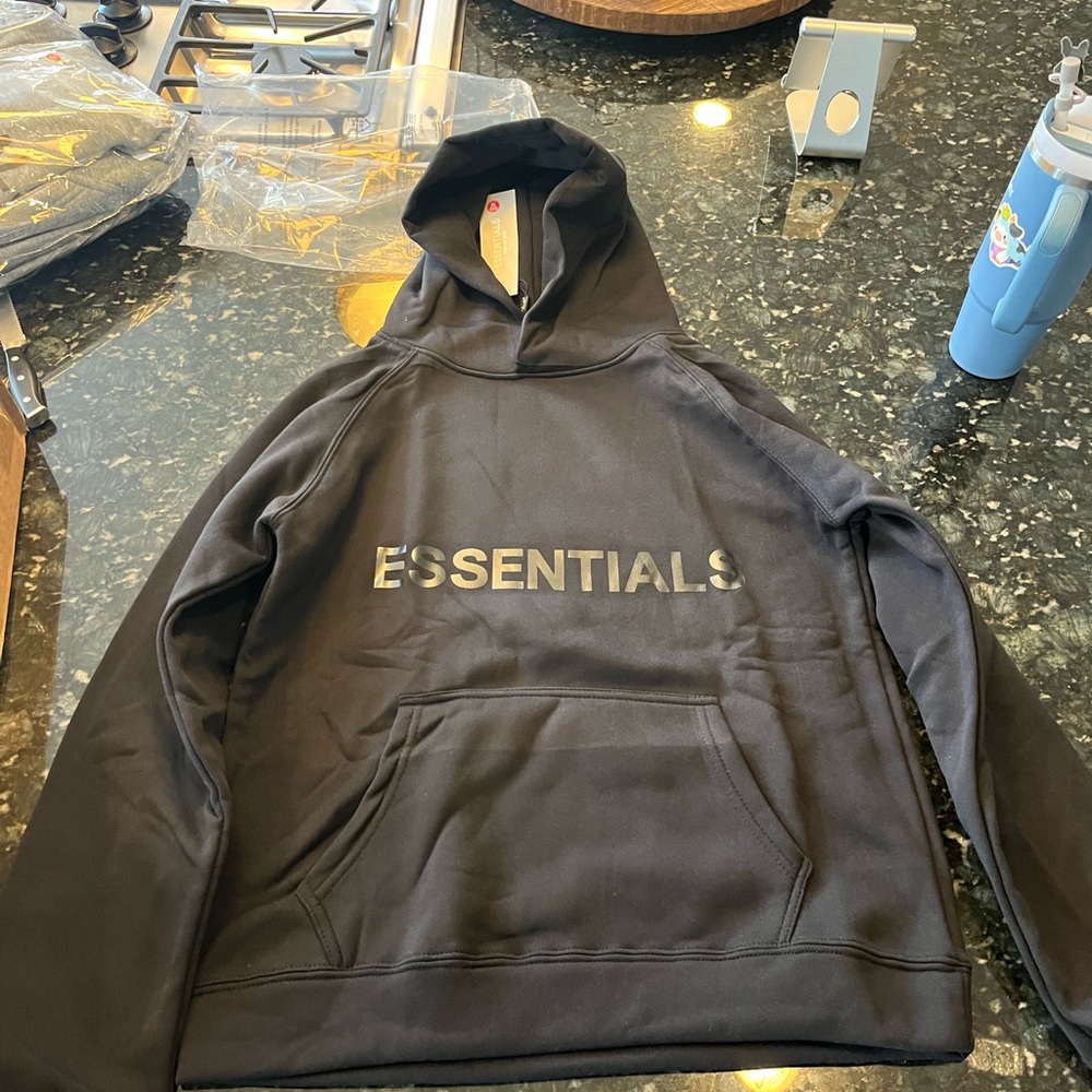 Fear of God Essentials Black Hoodie